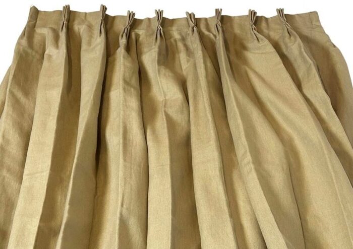 custom rogers and goffigon linen curtains lined and interlined 2 pairs 4212