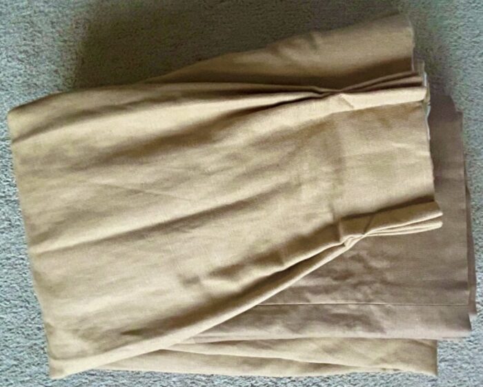 custom rogers and goffigon linen curtains lined and interlined 2 pairs 4834