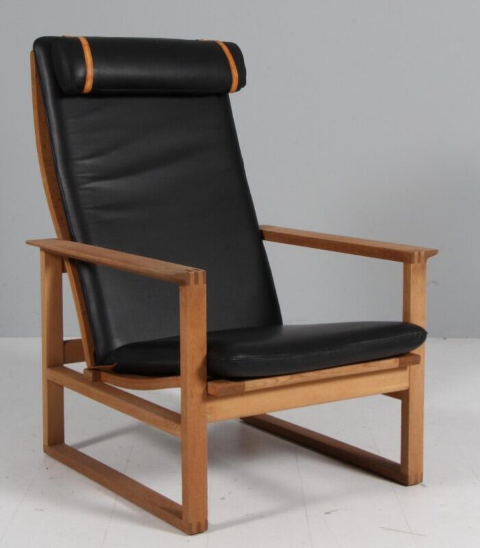 danish 2254 oak sled chair by brge mogensen for fredericia 1950s 2475