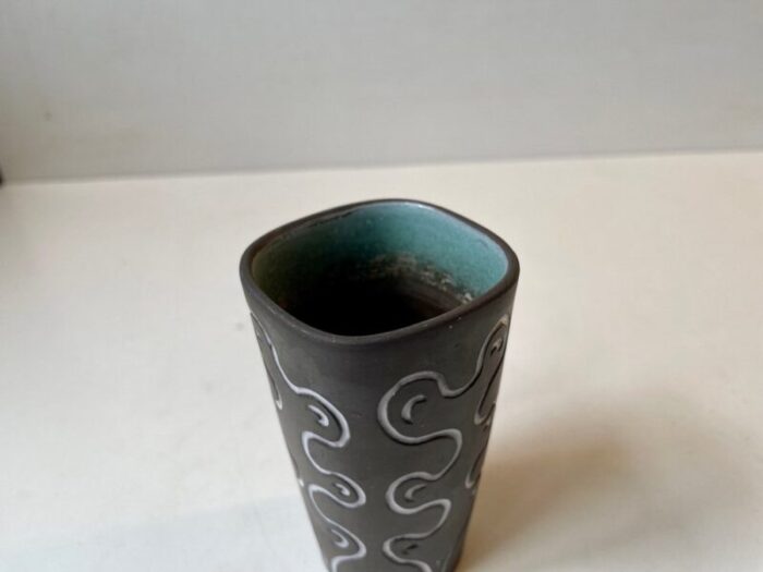 danish glazed ceramic vase by helge osterberg 1960s 5