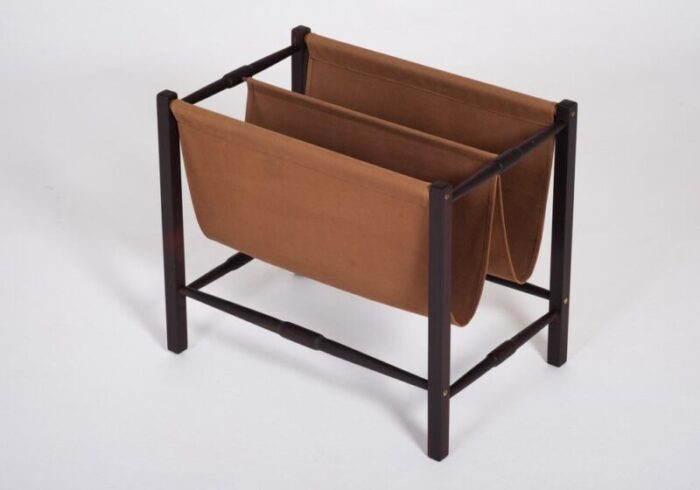 danish magazine rack in rosewood 1960s 1