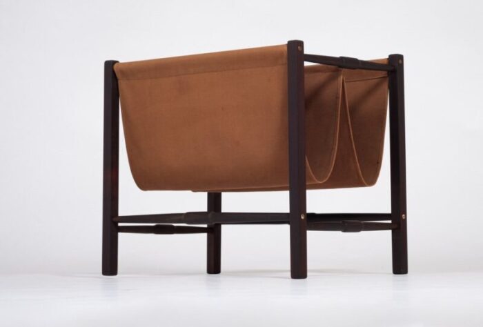 danish magazine rack in rosewood 1960s 2