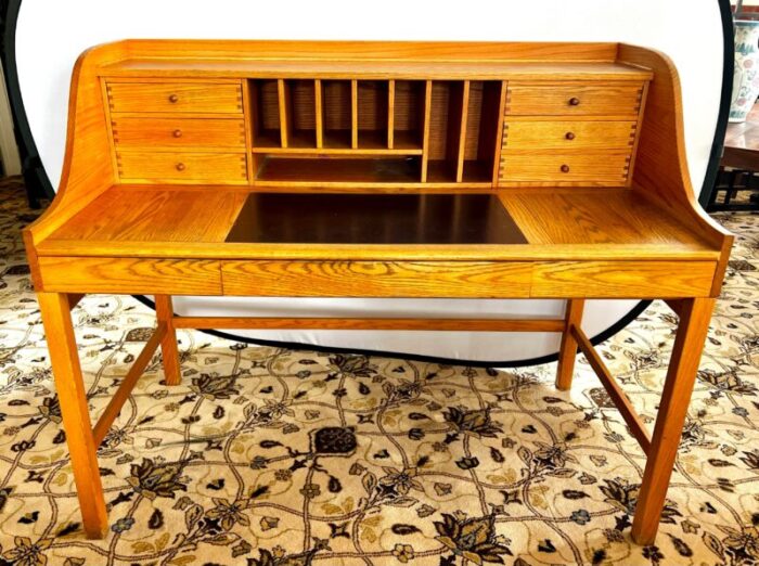 danish modern handcrafted cherry wood writing desk andreas hansen 2841