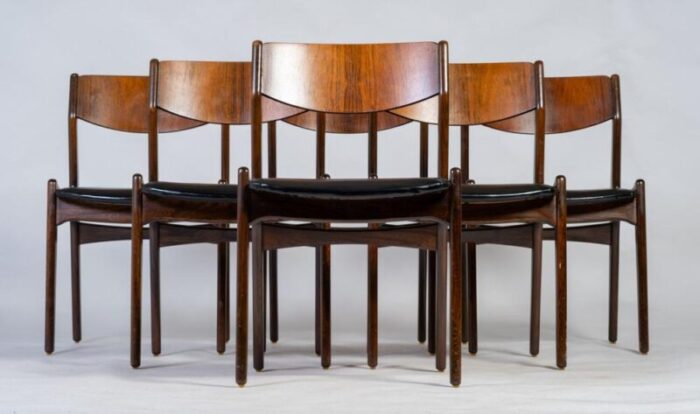 danish rosewood dining chairs from slagelse mbelfabrik 1960s set of 6 1723