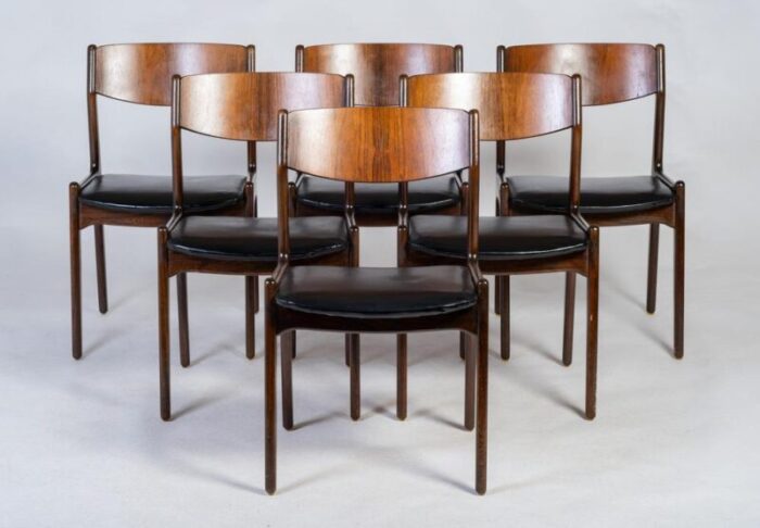 danish rosewood dining chairs from slagelse mbelfabrik 1960s set of 6 3211