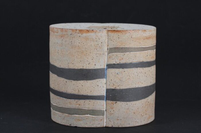 danish sculptural stoneware vase by richard manz 1960s 2