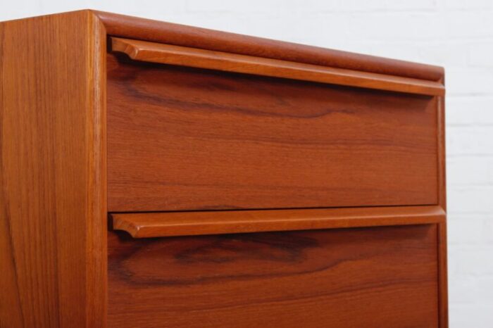 danish teak chest of drawers from gasvig mbler 1960s 4272