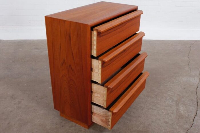 danish teak chest of drawers from gasvig mbler 1960s 4645