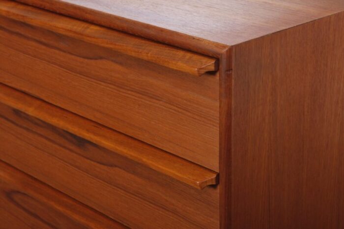 danish teak chest of drawers from gasvig mbler 1960s 6910