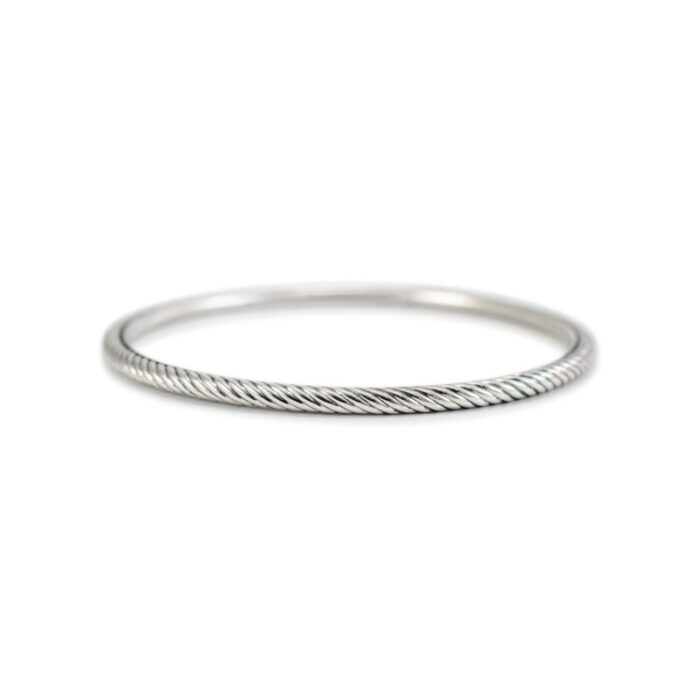 david yurman 925 sterling silver twisted cable bangle bracelet 5831