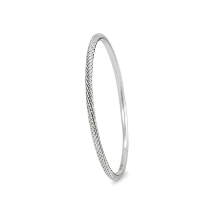 david yurman 925 sterling silver twisted cable bangle bracelet 8132