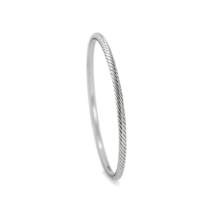 david yurman 925 sterling silver twisted cable bangle bracelet 9879