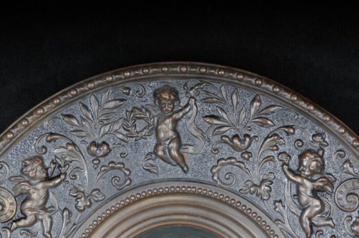 decorative angel relief in porcelain 1890s 2