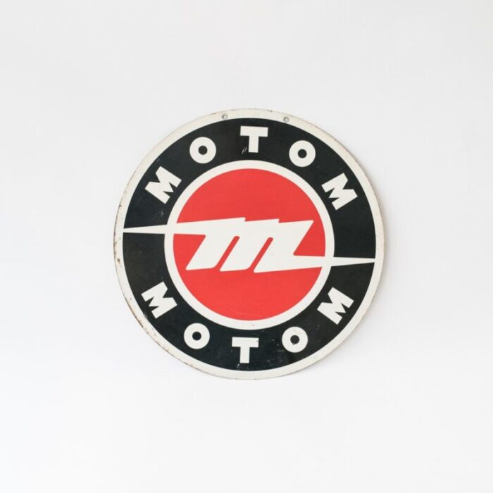 double sided advertising sign from motom 1960s 1