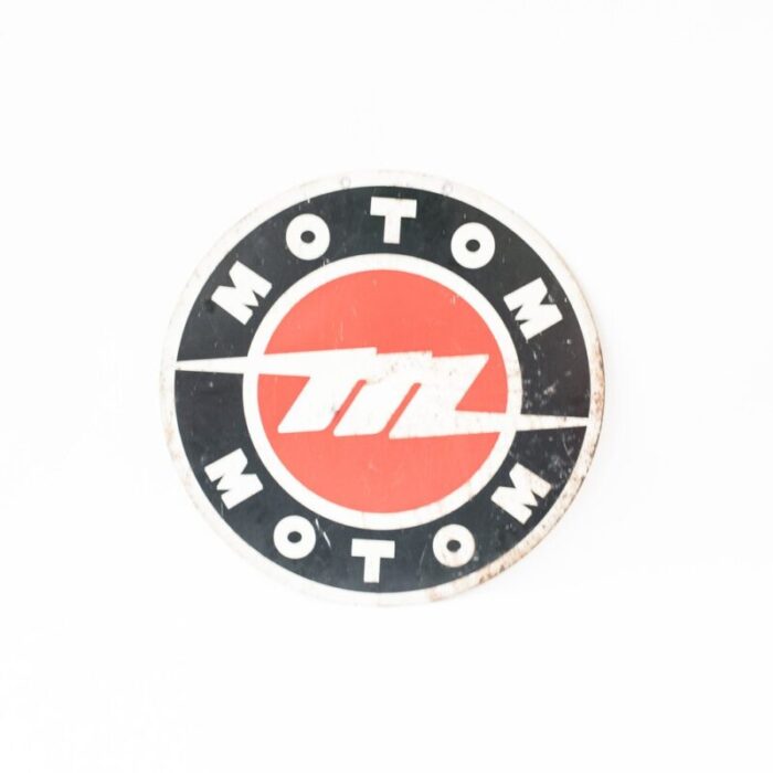 double sided advertising sign from motom 1960s 5