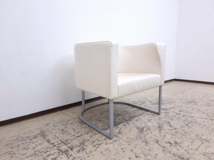 ds 207 leather armchair in cream white from de sede 4347