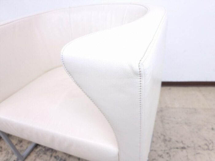 ds 207 leather armchair in cream white from de sede 5370