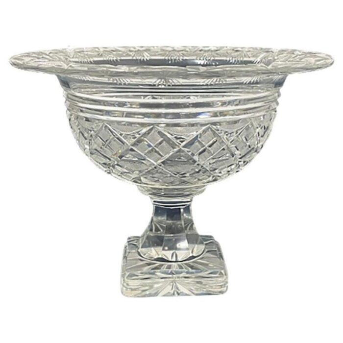 dutch crystal footed bowl 1890s 1