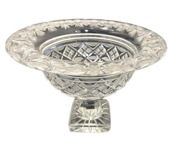 dutch crystal footed bowl 1890s 6