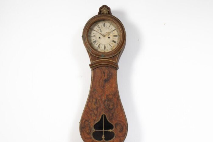 early 19th century swedish faux paint long case clock 9