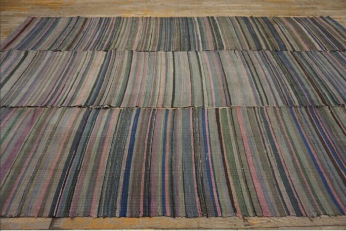 early 20th century american shaker rag rug 3802