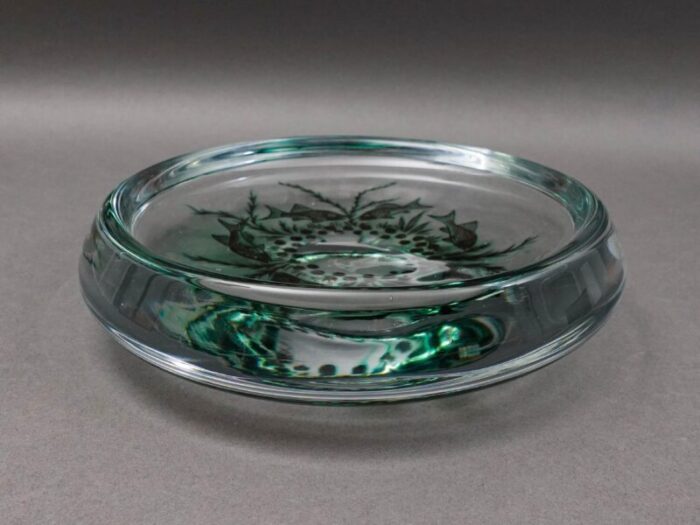 edward hald orrefors 1954 graal fish art glass bowl sweden 1883 1980 4966