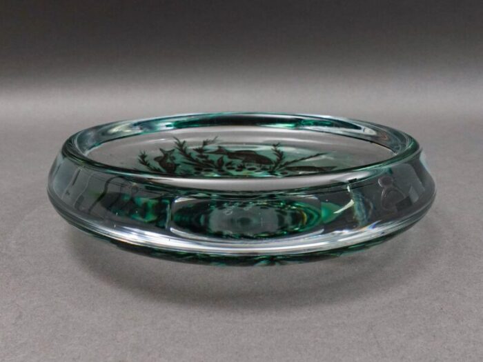 edward hald orrefors 1954 graal fish art glass bowl sweden 1883 1980 7190