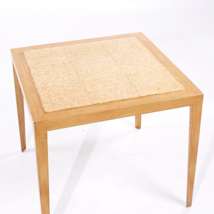 edward wormley for dunbar mid century cork top game table 9144