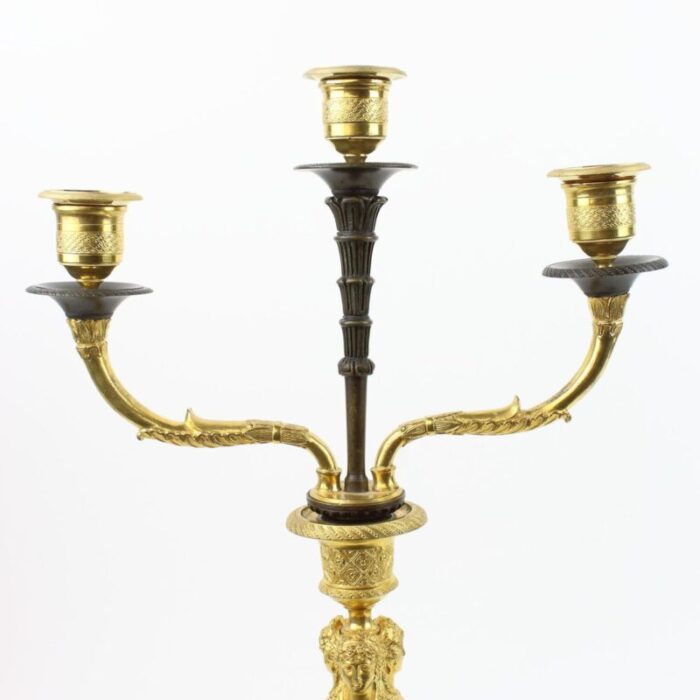 empire candleholders with caryatids a la grecque 19th century set of 2 12