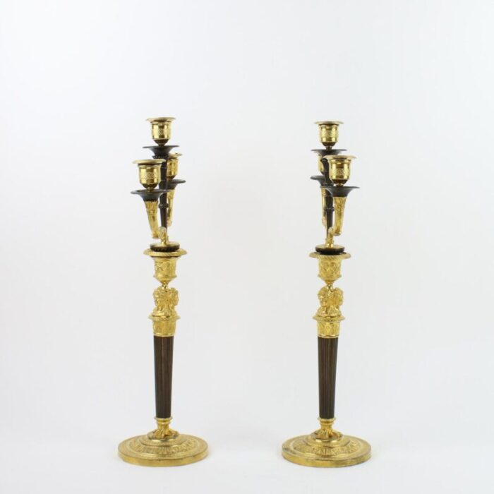 empire candleholders with caryatids a la grecque 19th century set of 2 6