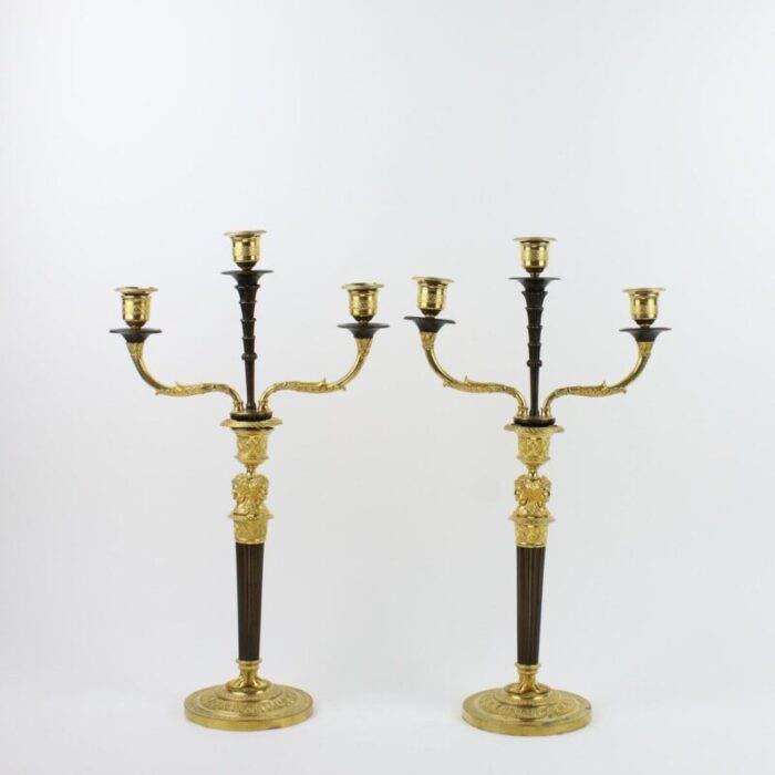 empire candleholders with caryatids a la grecque 19th century set of 2 7