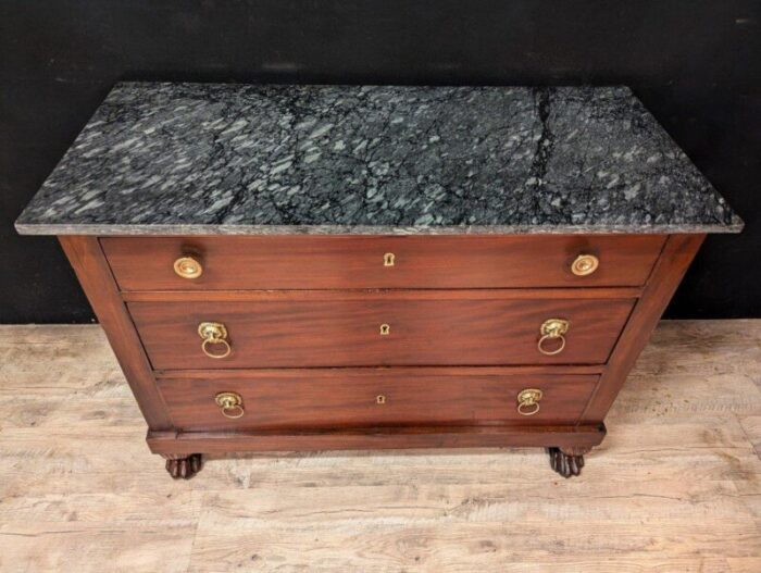 empire return egypt mahogany commode 8066