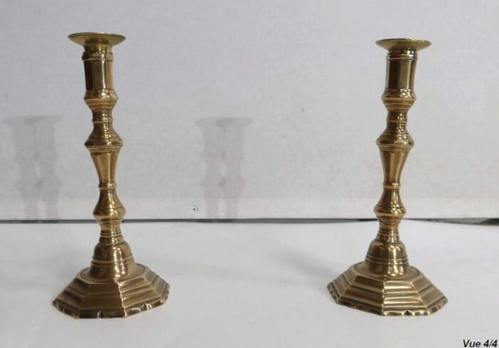 end of 19th century bronze torches set of 2 9