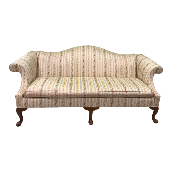 ethan allen french country camelback sofa 3514