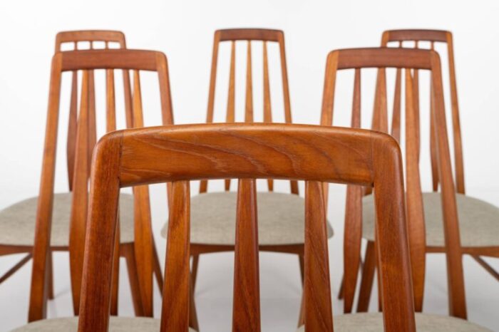 eva dining chairs by niels koefoed for koefoeds hornslet 1960s set of 6 1646