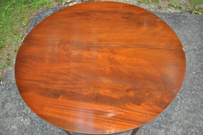 federal mahogany demilune flip top game table 9208