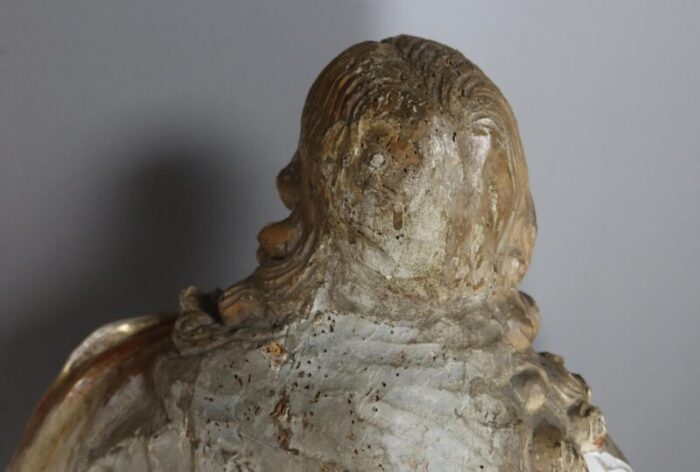 figurative sculpture 17th century walnut 5091