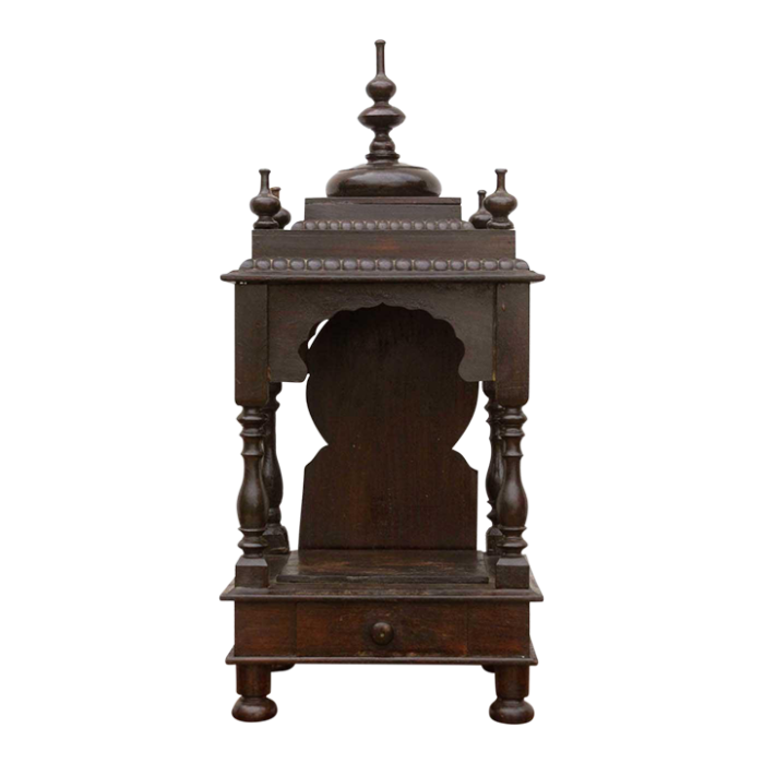 finely turned indian hardwood mandir temple 8564