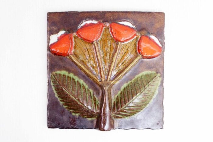 flower ceramic panel 1950 4