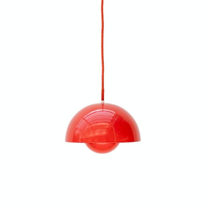 flower pot pendant lamp by verner panton for louis poulsen denmark 1960s 1153