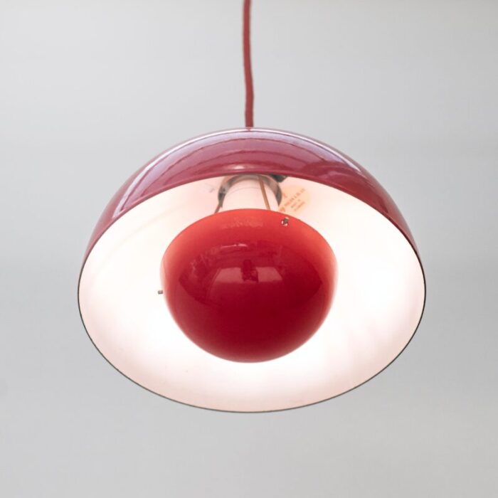 flower pot pendant lamp by verner panton for louis poulsen denmark 1960s 7293