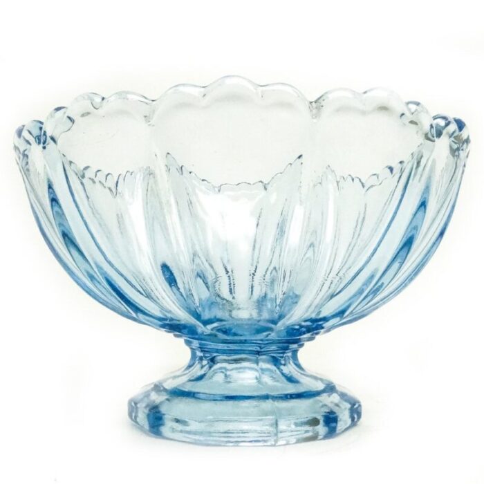 footed bowl from zabkowice glassworks 1930s 1