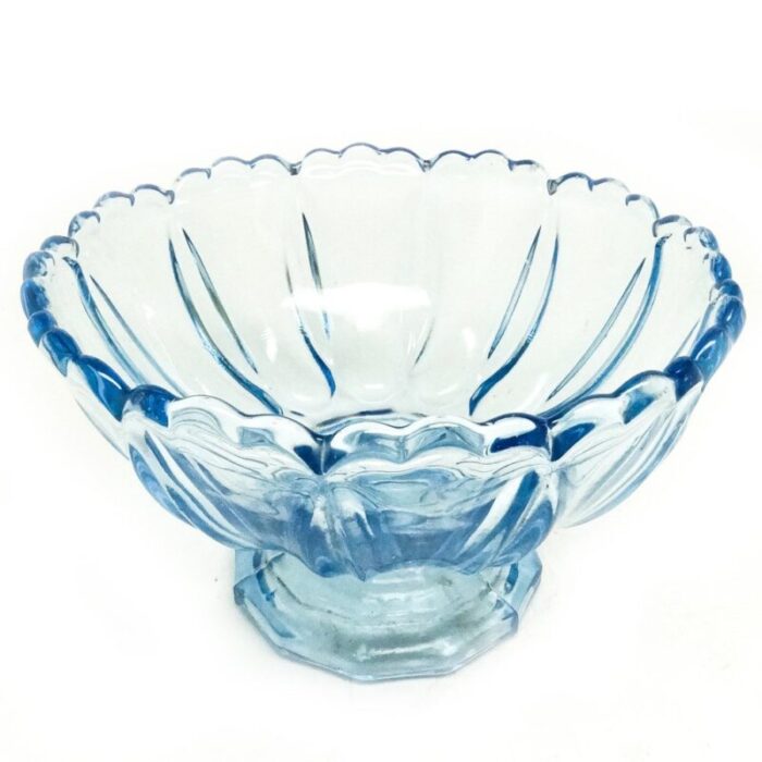 footed bowl from zabkowice glassworks 1930s 4