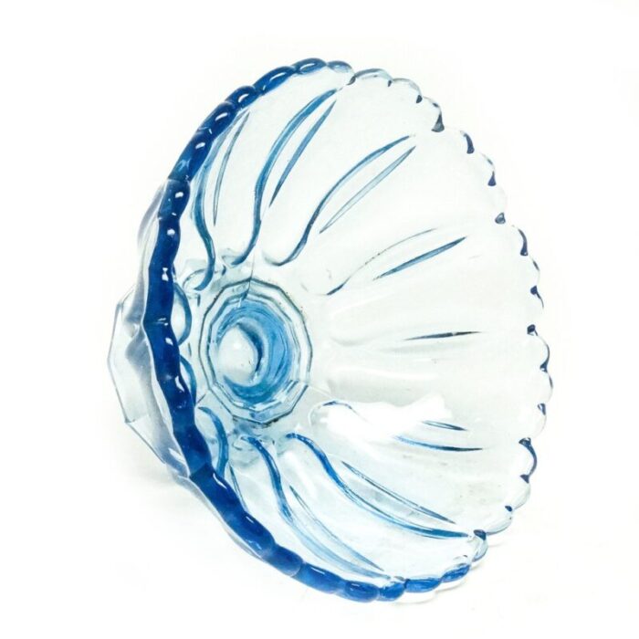 footed bowl from zabkowice glassworks 1930s 5