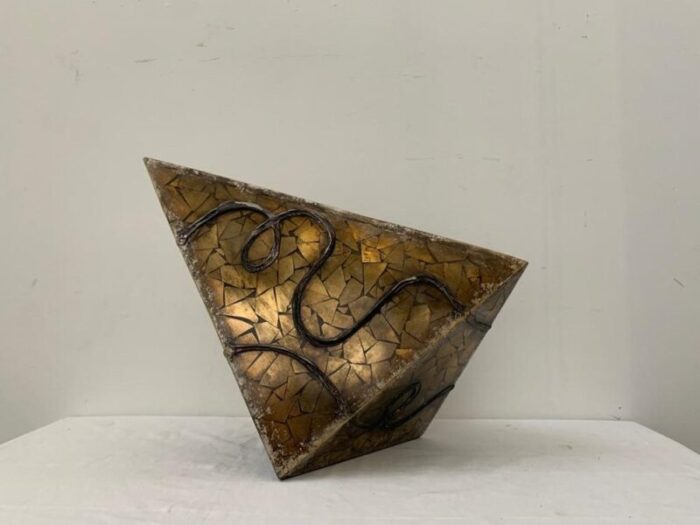 fragments of golden mirror vase 1980s 2