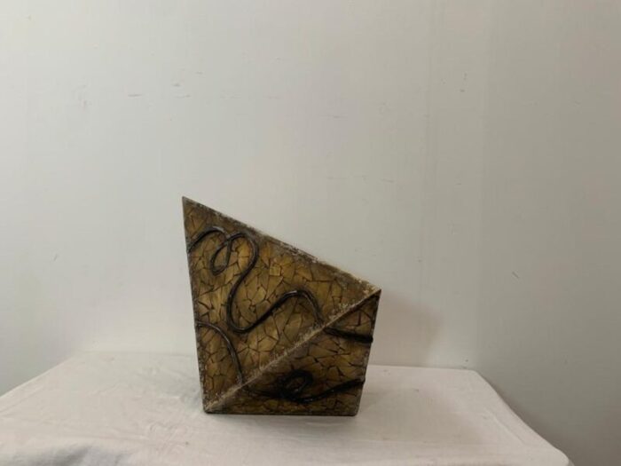 fragments of golden mirror vase 1980s 3