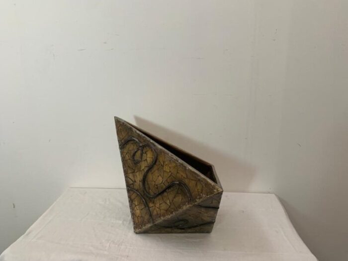 fragments of golden mirror vase 1980s 6