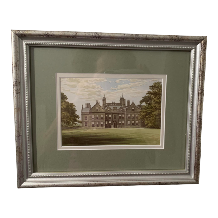 framed print of willesley hall leicestershire england 6323