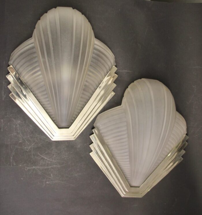 french art deco wall lights from atelier petitot 1920s set of 2 1536