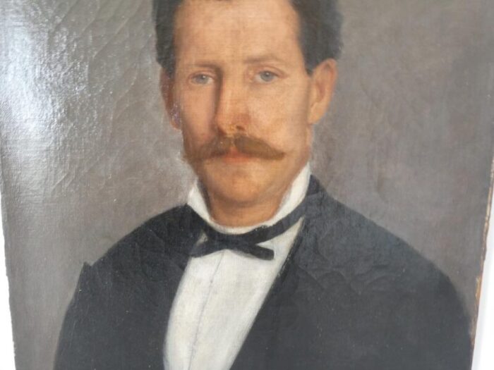 french artist portrait of a gentleman 1890s 1910s oil on canvas 0922